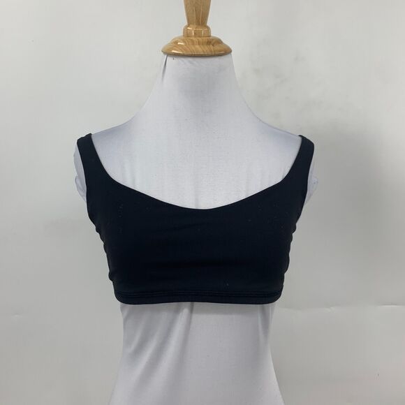 Lululemon Strappy Sports Bra Womens 8 Black Criss Cross Back Unpadded *READ - Picture 4 of 12
